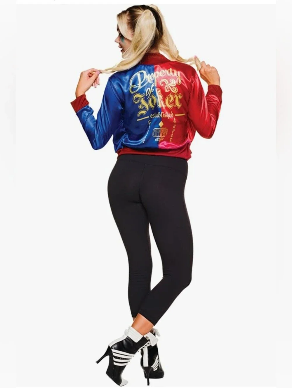 Rubies Harley Quinn Suicide Squad Costume Jacket Shirt Teen Sze Large 14 16 NEW